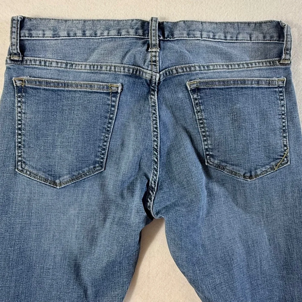 Banana Republic Slim Techmotion Jeans Mens 31x32 Stretch Denim Light Wash Blue